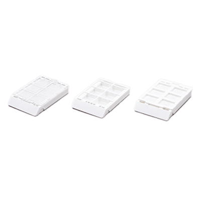 包埋カセット システムカセット ⅢSシリーズ (角穴0.4mm) 6分画-アジア器材株式会社