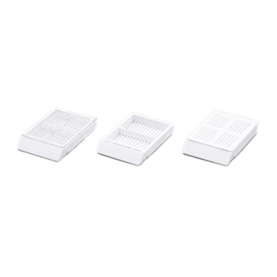 包埋カセット システムカセット ⅡMシリーズ (角穴1mm) ヨコ2分画-アジア器材株式会社