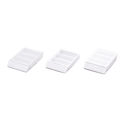 包埋カセット システムカセット ⅡMシリーズ (角穴1mm) ヨコ3分画-アジア器材株式会社