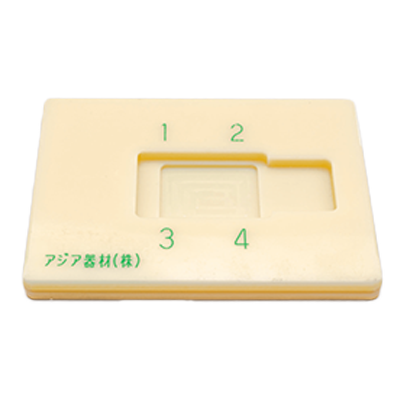 包埋カセット関連製品 生検ガイドプレート4分画用-アジア器材株式会社