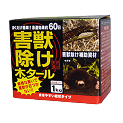 害獣忌避 天然成分 害獣除け木タール-中島商事株式会社