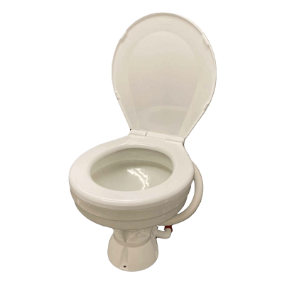 12V or 24V ラージボール テンダリークローズラウンド型ベース 電動マリントイレ-株式会社ベリーズ