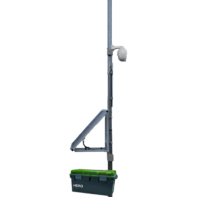 鉛電池蓄電式 ソライブワン7 PTZ (5倍ズーム/上下旋回) カメラタイプ SOLIVEONE-PTZ-PB100W6-株式会社ヒーロー
