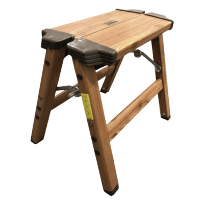 梯子・脚立・作業台 アップドラフト 木目調アルミ踏み台-株式会社坂謙