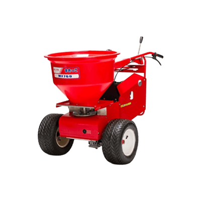 肥料散布機 MF760T (ターフタイヤ仕様)-カンリウ工業株式会社
