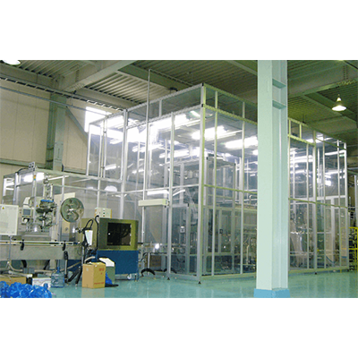 簡易から大型まで対応可。低コスト・短納期 KAMATAクリーンブース 充填用クリーンブース-蒲田工業株式会社
