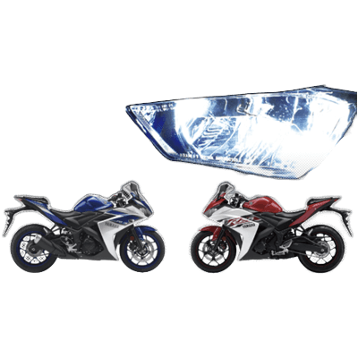 LEDヘッド・フォグライト MOTO LED YZF-R25/R2 車種専用 LEDキット D-2004-株式会社デルタ