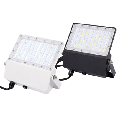 LED投光器 50W 7,250lm 昼光色電球色 屋外IP65 140°アームライト-株式会社高昇