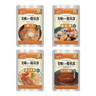 防災用品 UAA食品 美味しい防災食 4種-株式会社エレナ