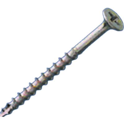 木工用ビス コーススレッド・ハイトルク 半ネジ (クロメート)-セントラルファスナー株式会社