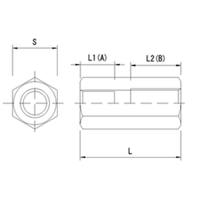 異径高ナット (ウィット+ウィット) ユニクロ-セントラルファスナー株式会社