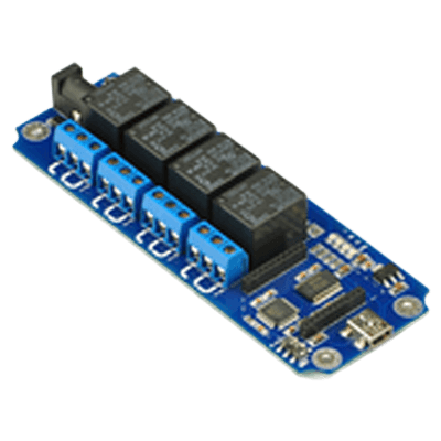 4chUSBリレー (無線,bluetooth,WiFiモジュールを搭載可)-株式会社日新テクニカ