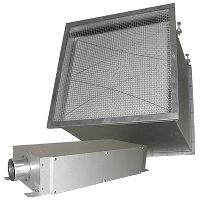 吸着脱臭フィルター 処理風量2.5～10m³/分用 KCF-2.5-100W-日本デオドール株式会社