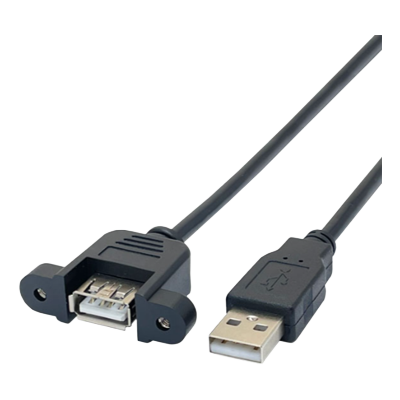 USB2.0ケーブル Aコネクタ オス−パネルマウントAコネクタ メス CBUSB-MAA シリーズ-タローズ株式会社