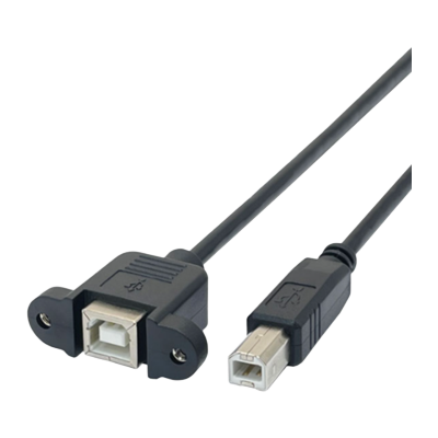 USB2.0ケーブル Bコネクタ オス−パネルマウントBコネクタ メス CBUSB-MBB シリーズ-タローズ株式会社