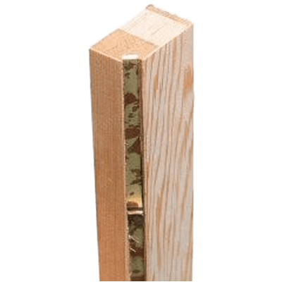 竿縁 焼杉竹入小台輪-株式会社永井銘木店