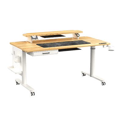 Rasical Desk - ホームオフィス Premium 脚ホワイト 18点セット-Rasical Japan合同会社