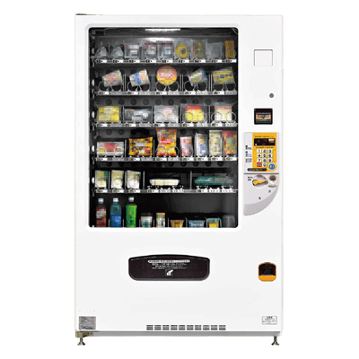 様々な商品にフレキシブルに対応する 食品汎用自動販売機 FGS260W-FOP-株式会社中山商事