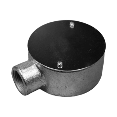 電線管付属品・配管材関連 厚鋼電線管・付属品 (GP) 丸ボックス-宮地電機株式会社