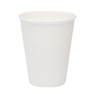 エンボスカップ ホワイト 260ml 9oz 50個-サンナップ株式会社