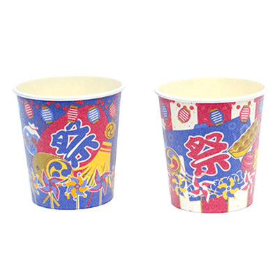 断熱 かき氷カップ 縁日花子 266ml 2柄 50個入-サンナップ株式会社