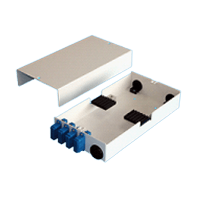 壁掛型スプライスボックス (光接続箱) 中継アダプタありSCタイプ 単心用 SGK-T1222 (4) -C3-SC2-2-新光技研株式会社