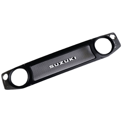 自動車用 カスタムパーツ ジムニー専用 フロントグリル スポーツタイプ4 黒シボ塗装 (ラプターライナー塗装)-アトリエアールヌーボー