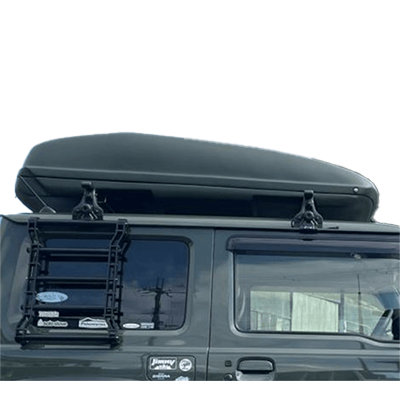 新型ジムニーにぴったりサイズ 中型ルーフボックス 単色 (1色) ラプターライナー塗装-アトリエアールヌーボー