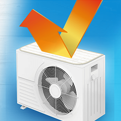 冬物 夏物 マグネット式エアコン室外機用遮熱カバー-株式会社アール