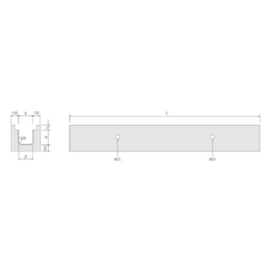 プレキャストU型側溝 ロングU PU2-大和クレス株式会社