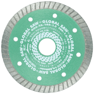 ダイヤモンドカッター タイル用 GDS-TAタイプ GDS-TA-105-1.2-株式会社モトユキ