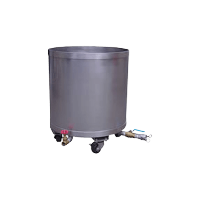 ボイラー蒸気用 こし器 (車輪移動) 8斗用-株式会社東京菊池商会