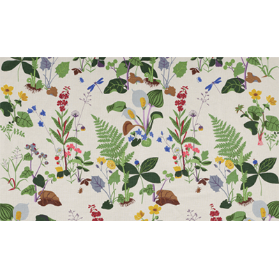 カーテン＆テキスタイル Trollslända (青トンボ) 01-株式会社北洋交易