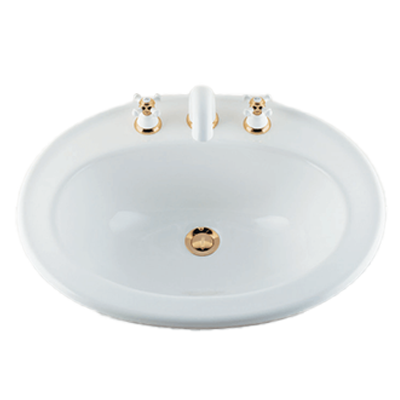洗面化粧室 丸型洗面器 Duraplus #DU-0472620030 (3ホール)-株式会社北洋交易