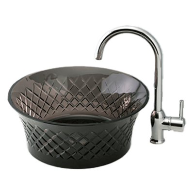 洗面化粧室 Premium Glass series クリスタルblack B214-株式会社北洋交易