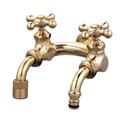 エクステリア ガーデン水栓 U型二口庭水栓-株式会社北洋交易