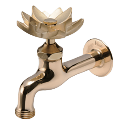 エクステリア ガーデン水栓 胴長横水栓 (ハス)-株式会社北洋交易