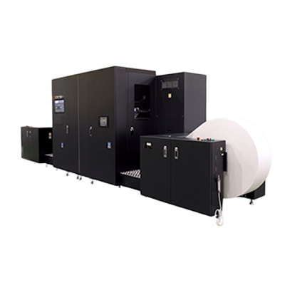 コンパクトかつ高生産性 モノクロインクジェット輪転プリンター MJP20JXR-株式会社ミヤコシ