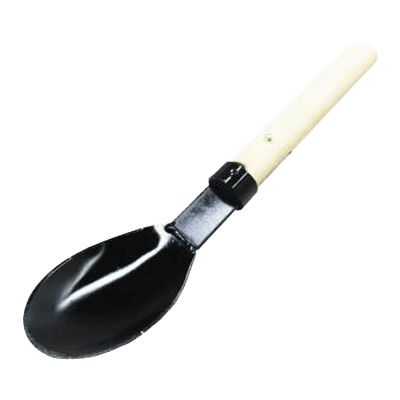 試験機 手練り用練り混ぜ器具 採土スプーン/練さじ (鉄製) 10個組-株式会社土木試験機製作所