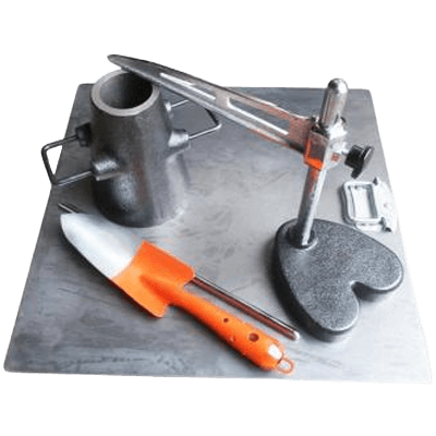 セメント試験器具 ポリマーセメントモルタルスランプ試験器 一式セット-株式会社土木試験機製作所