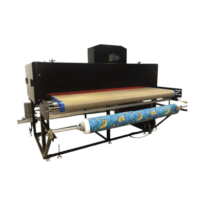 非接触型ロール熱処理機 ARKシリーズ ハイブリッド ファン付 ガーメント シルク テキスタイル ARK-1901HF-ユーロポート株式会社