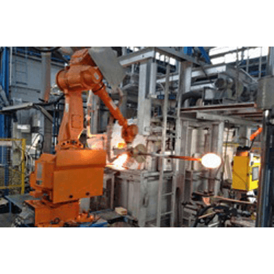 ガラス巻き取りロボット-岡本硝子株式会社