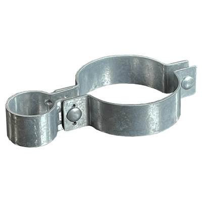 防護柵取付金具 メッキ親子バンド (厚み：t3.2mm)-株式会社カシムラ