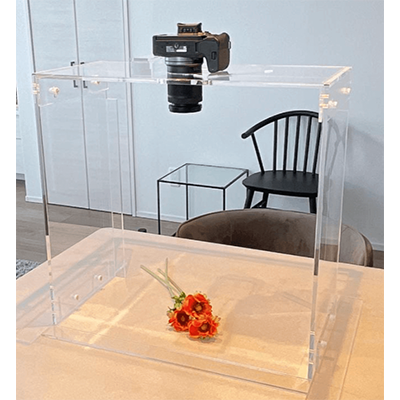 手元を見ながら真上から俯瞰撮影 本格派カメラ用垂直撮影スタンド-株式会社ジーアシスト