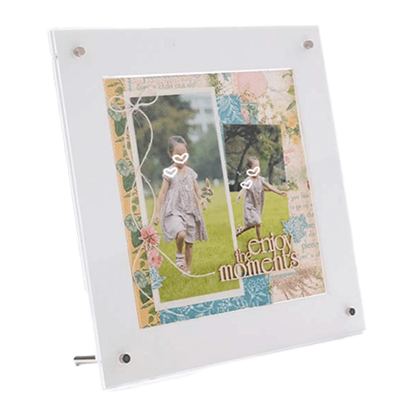 スクラップブッキング用額 6インチ作品用 2way 壁掛け スタンド-株式会社ジーアシスト