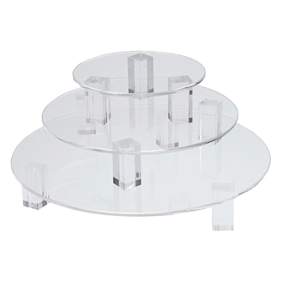 ショート角脚タイプ ディスプレイ用アクリル円形ステージ-株式会社ジーアシスト