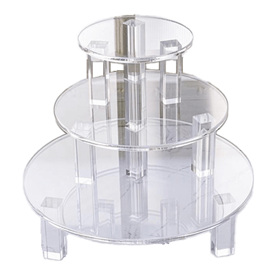 ロング角脚タイプ ディスプレイ用アクリル円形ステージ-株式会社ジーアシスト