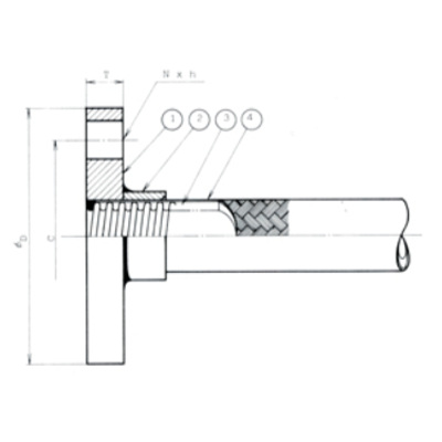シームレスフレキシブルチューブ フランジ型チューブ FFT-株式会社イーエックス・こくさん