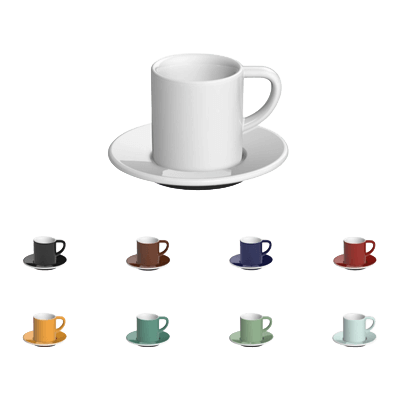 コーヒーカップ 【6客セット】Bond Espresso Cup＆Saucer / 80ml-株式会社ディーシーエス