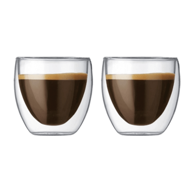 コーヒーカップ PAVINA double wall glass (2個セット)-株式会社ディーシーエス